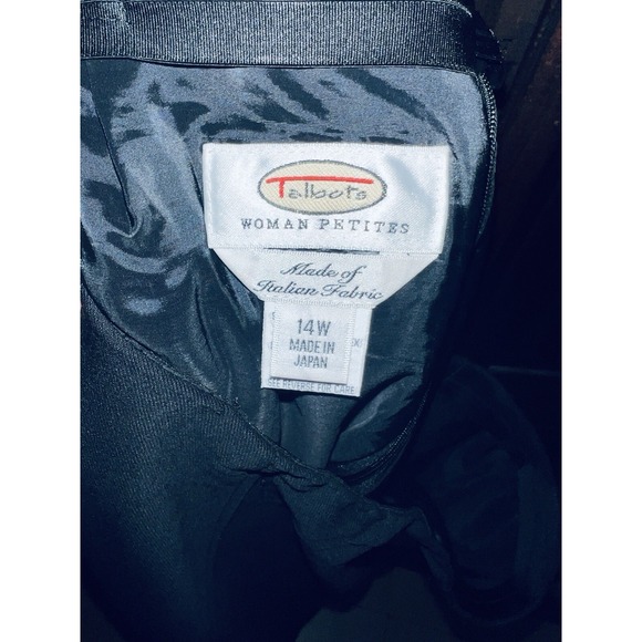 Talbots Petite Black Career Casual A-Line Skirt Women's Size 14 - Picture 3 of 3